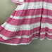 Bindu Glenda Dress Womens XS Pink White Breezy Cotton Tiered Mini