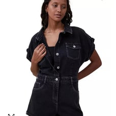 NWT-Cotton On “Midnight Haze” Denim Romper Size 10