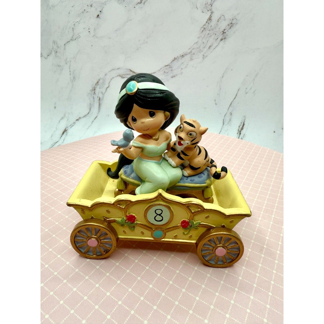 Precious Moments Disney Princess Birthday Train Jasmine Figurine Age 8