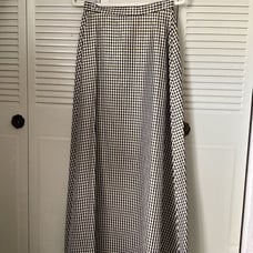 ROBERTA\ plaid midi skirt vintage size by measurements