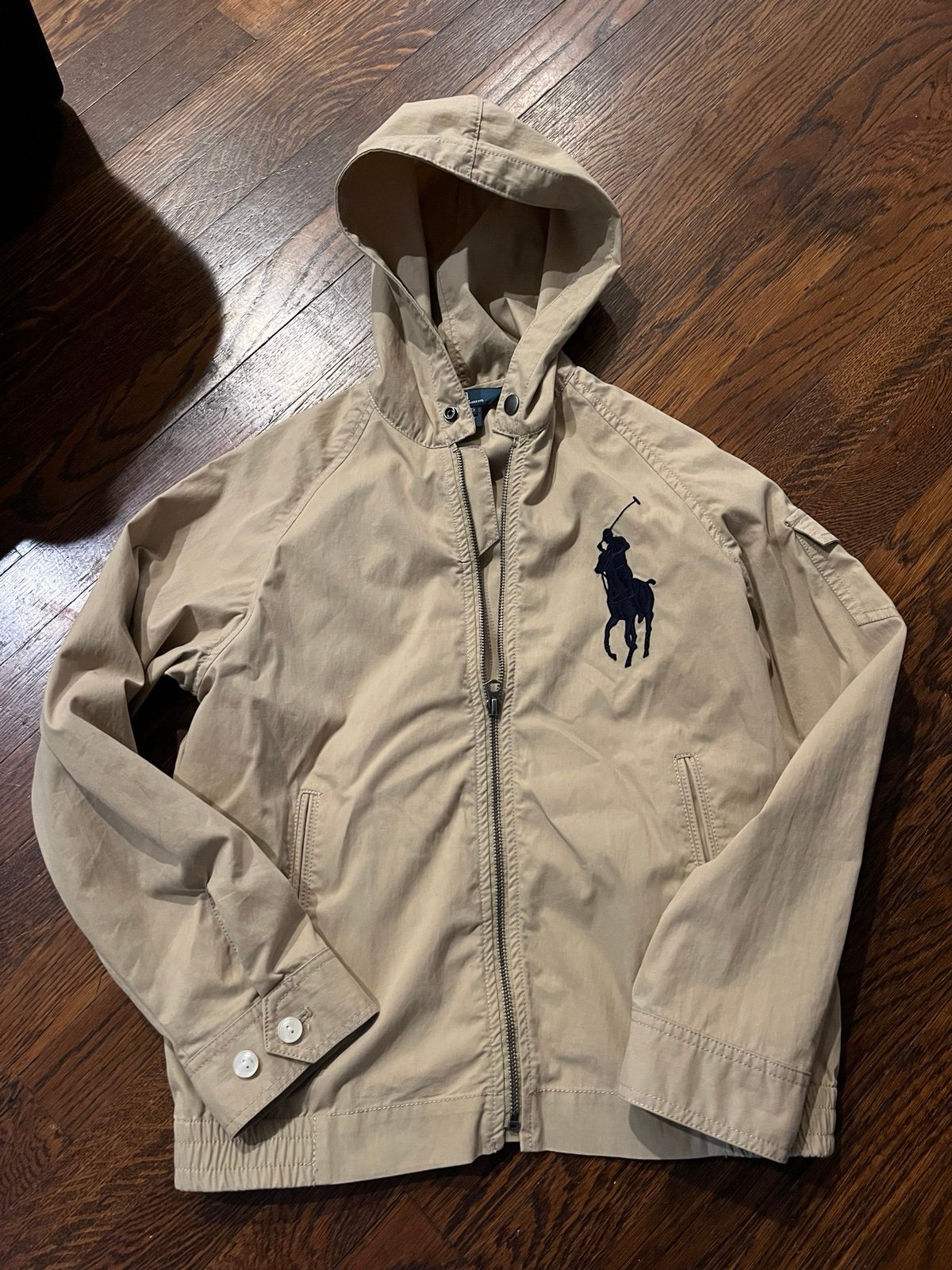 Boys Ralph Lauren polo light weight hooded jacket
