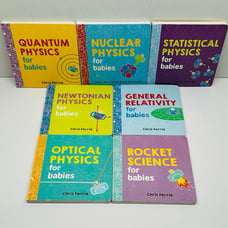Lot of 7 Baby University Board Books~Quantum Physics~Rocket Science-Chris Ferrie