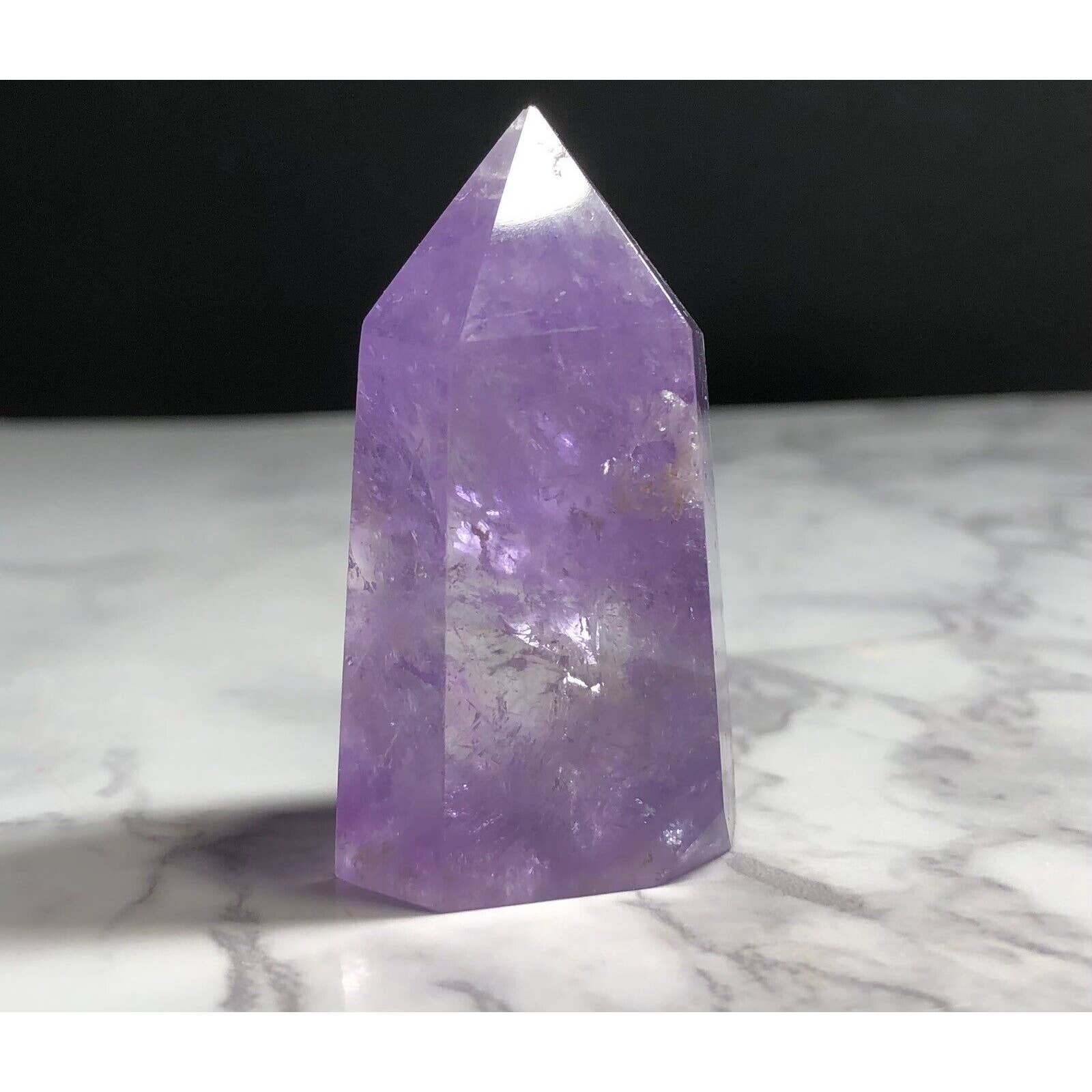 Anxiety Depression Headache Stone Amethyst Crystal Brazil Healing Chakra 2”