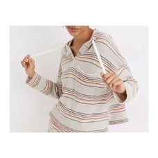 Madewell MWL Sorrento Stripe Hoodie Sweatshirt