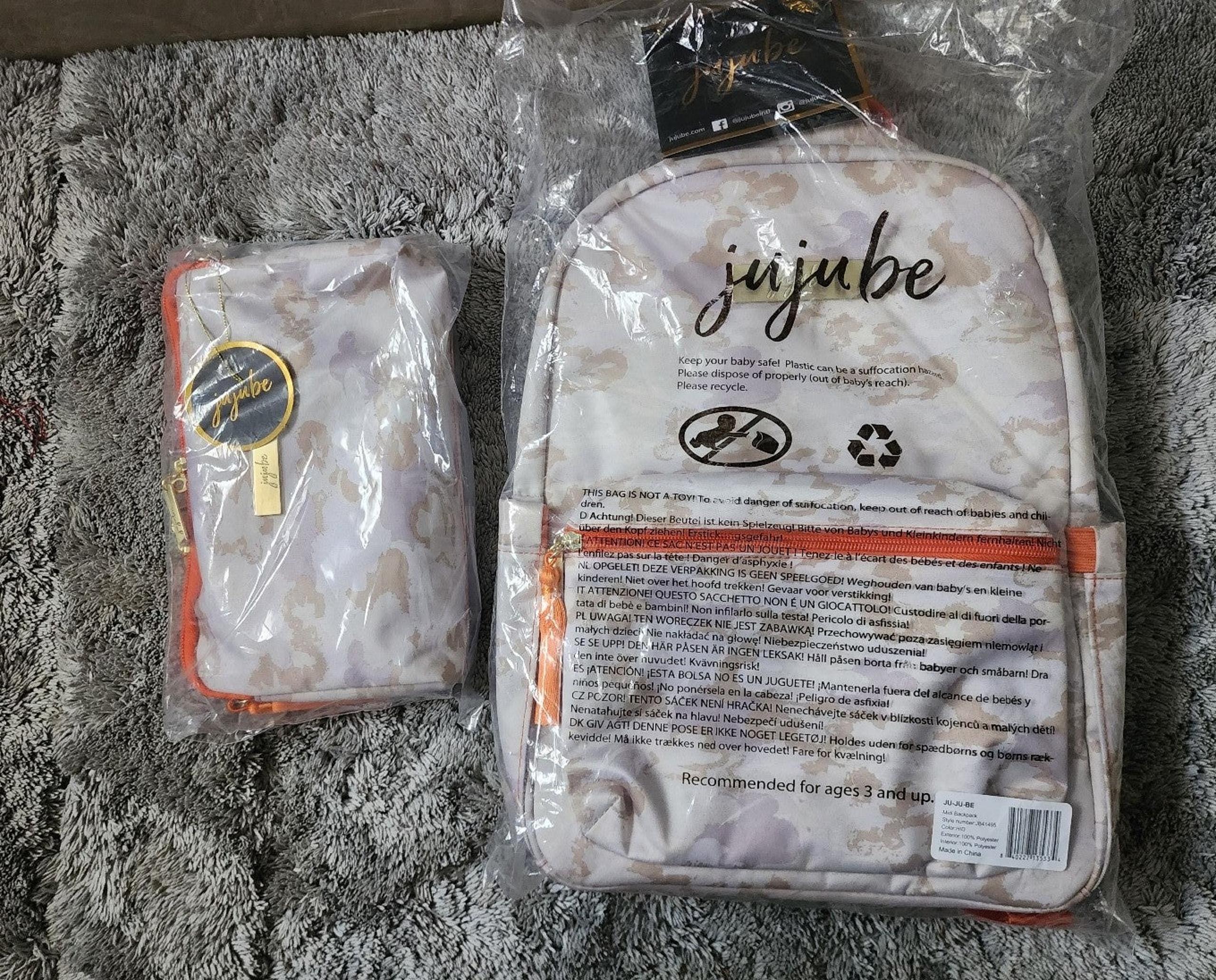 camo backpack and be set