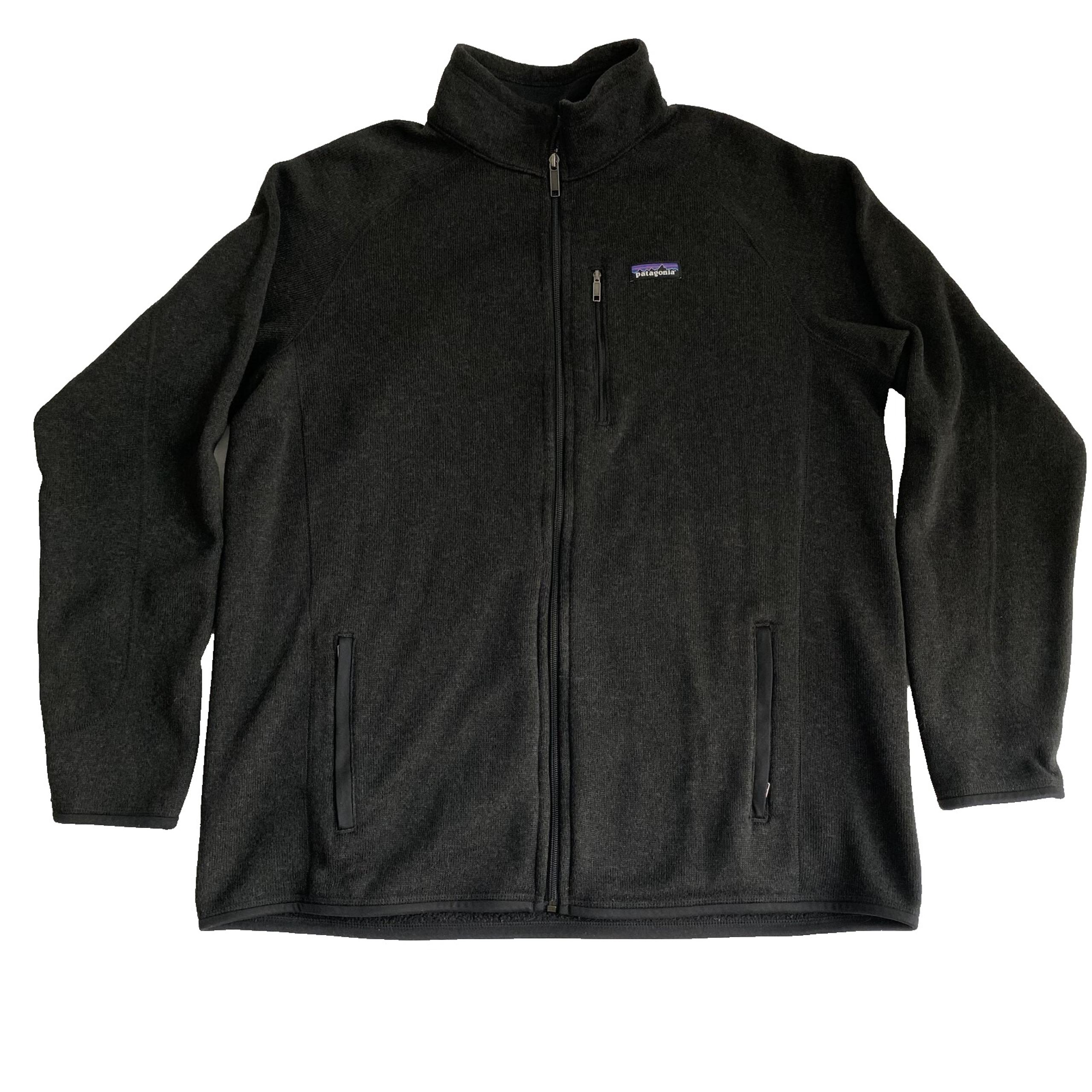 Patagonia Better Sweater Men Sz XXL Black Full Zip Sherpa Lined