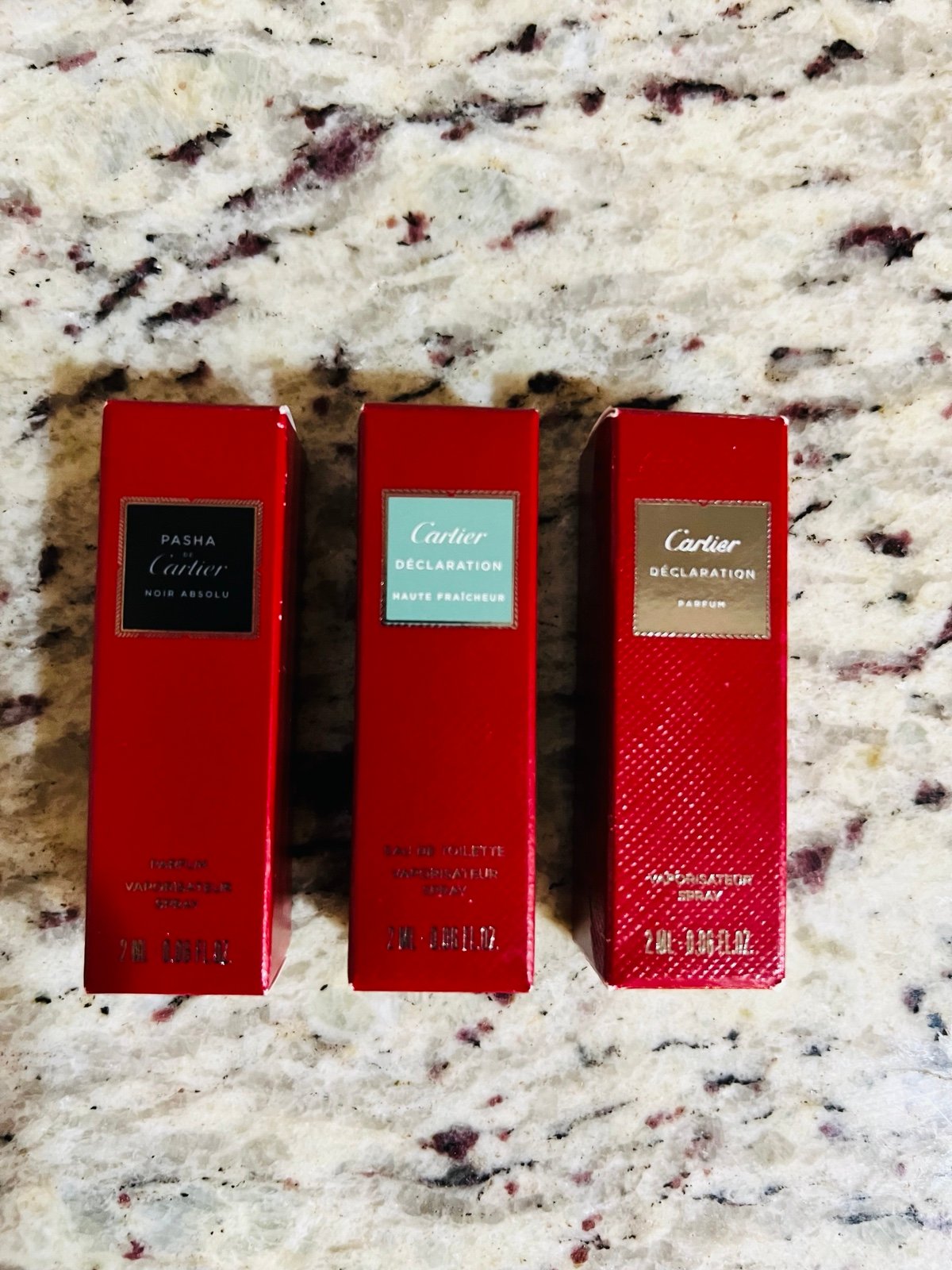 Cartier mini cologne sprays