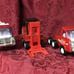Vintage Antique Coca Cola Trucks & Forklift Diecast & Plastic Lot Buddy L.