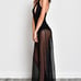 HALTER JUMPSUIT With Mesh Bottom