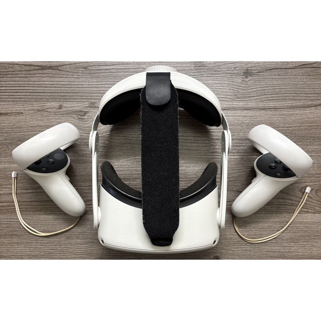 Meta OCU LUS Quest 2 128GB Standalone VR Headset w/ Controllers & Headstrap