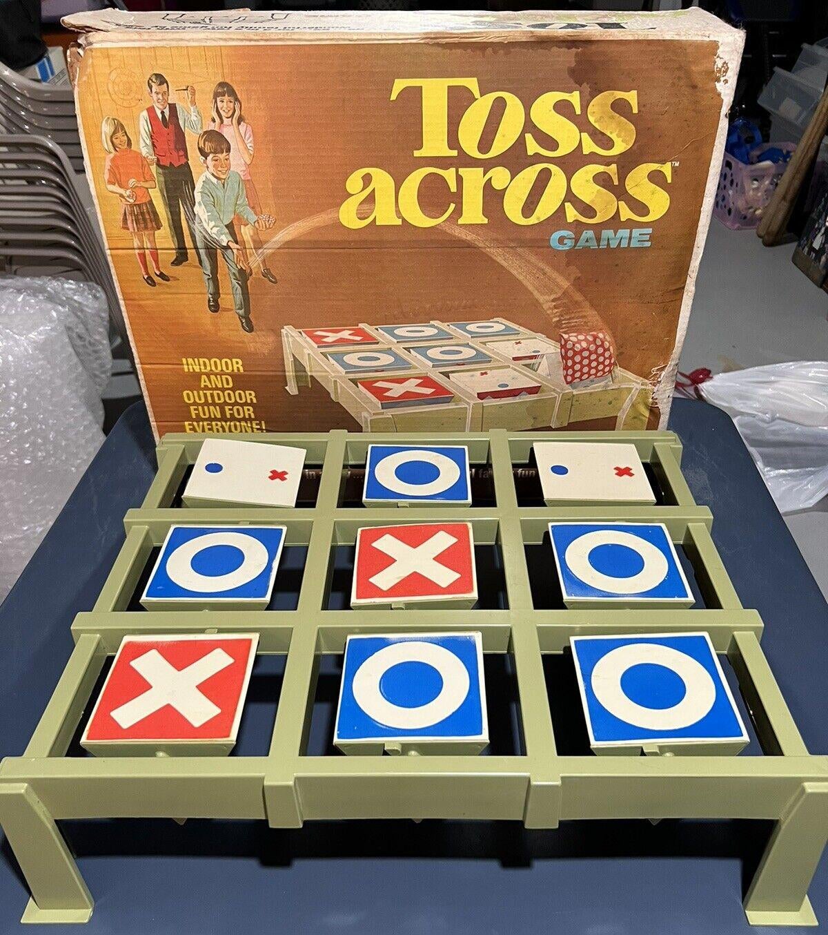 Vintage Toss Across Bag Toss Game Family Game Tic-Tac-Toe No Bags