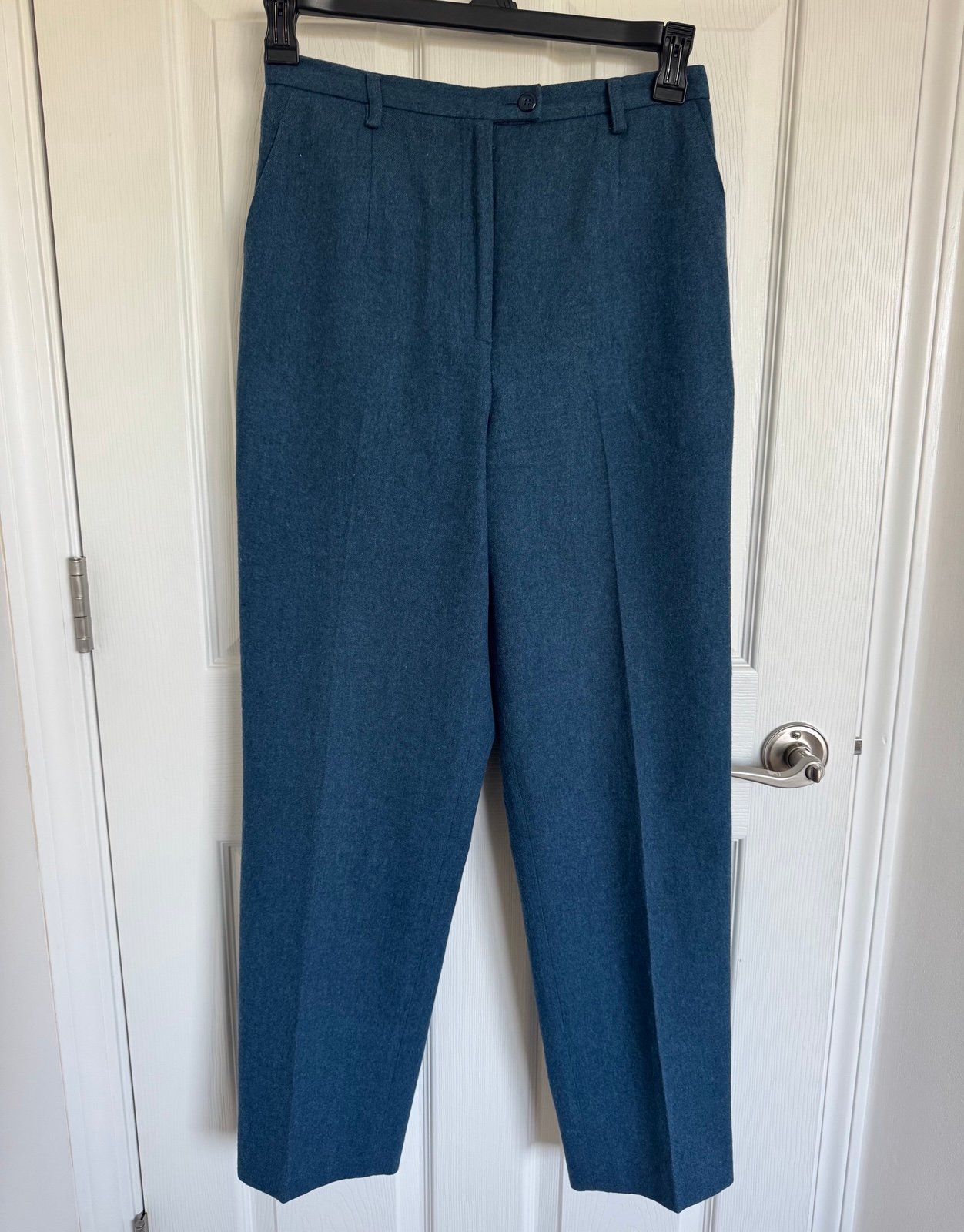 Vintage Women’s Pendleton Wool Blue Trouser Pants Size 8