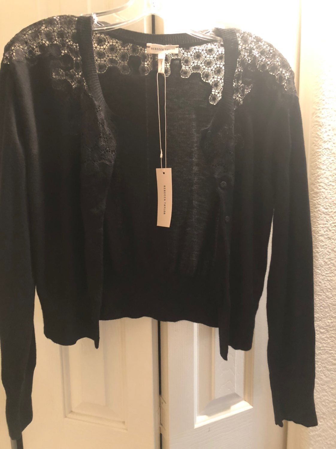 NWT Rebecca Taylor Black Cardigan