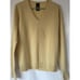 ST MICHAEL 100% Cashmere Soft Yellow Sweater Sz 40 Chest Large UK V Neck
