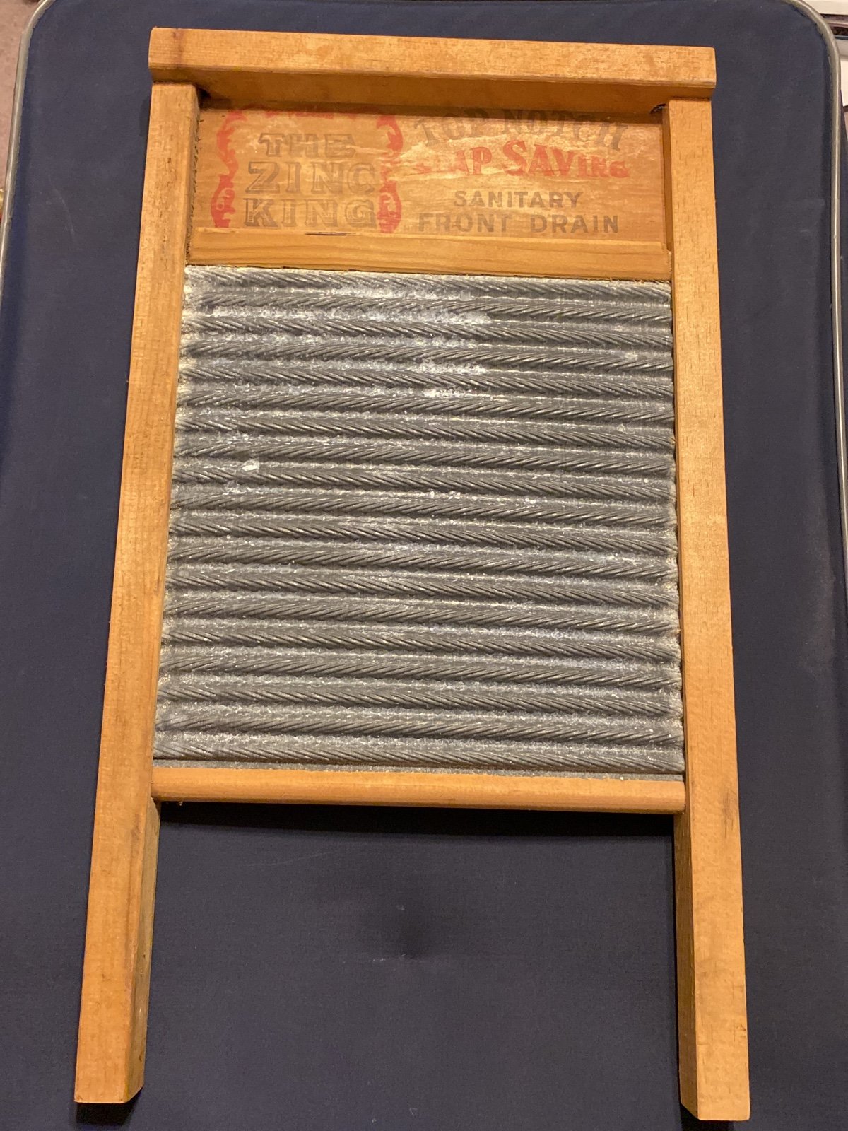 National Washboard Company The Zing King Washboard