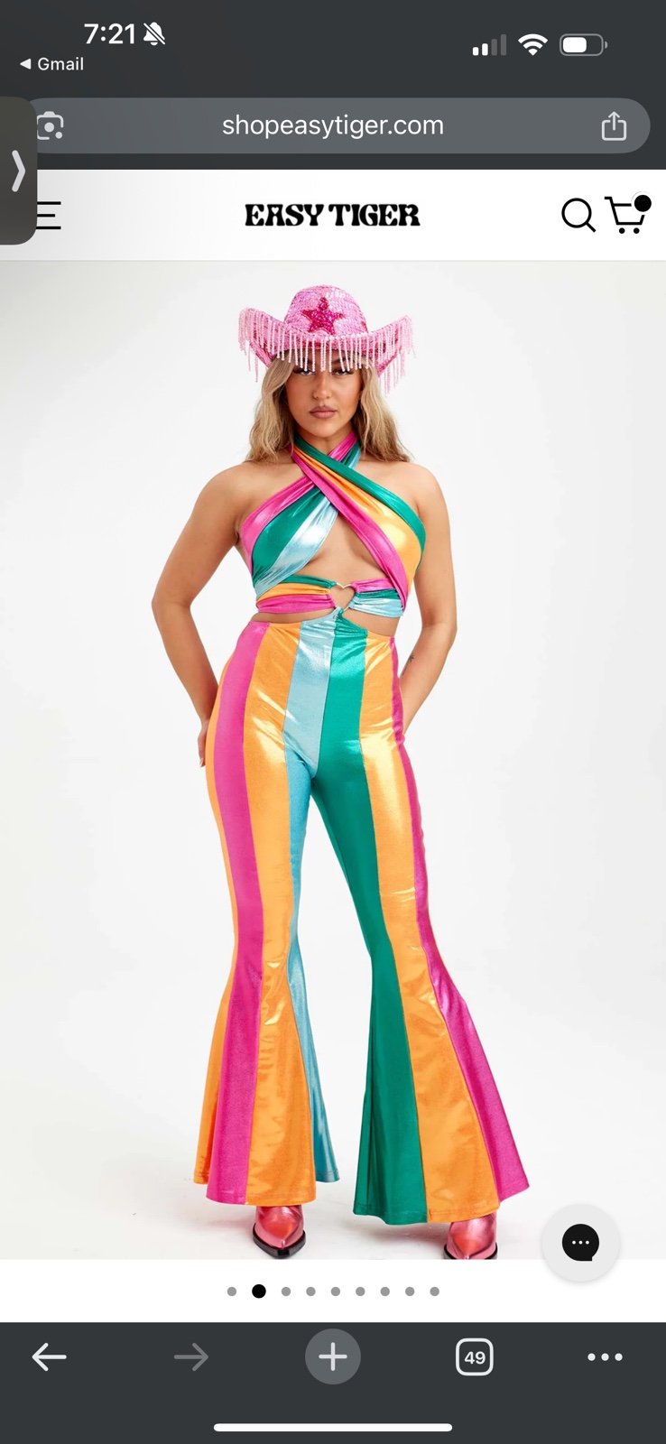 easy tiger circus jumpsuit size M