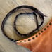 One Size Suede/Leather w/Feathers Halter Top Fringe Festival OneOfAKind Handmade