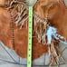 One Size Suede/Leather w/Feathers Halter Top Fringe Festival OneOfAKind Handmade