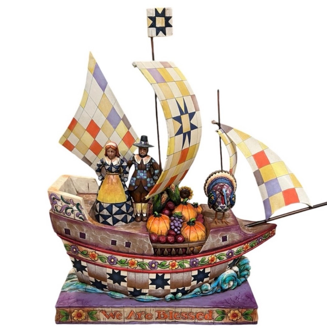 JIM SHORE WE ARE BLESSED Heartwood Creek 2005 by ENESCO Bounty &Joy Large