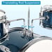 5-Piece Complete Junior Drum Set with Genuine Brass Cymbals - Advanced Beginner