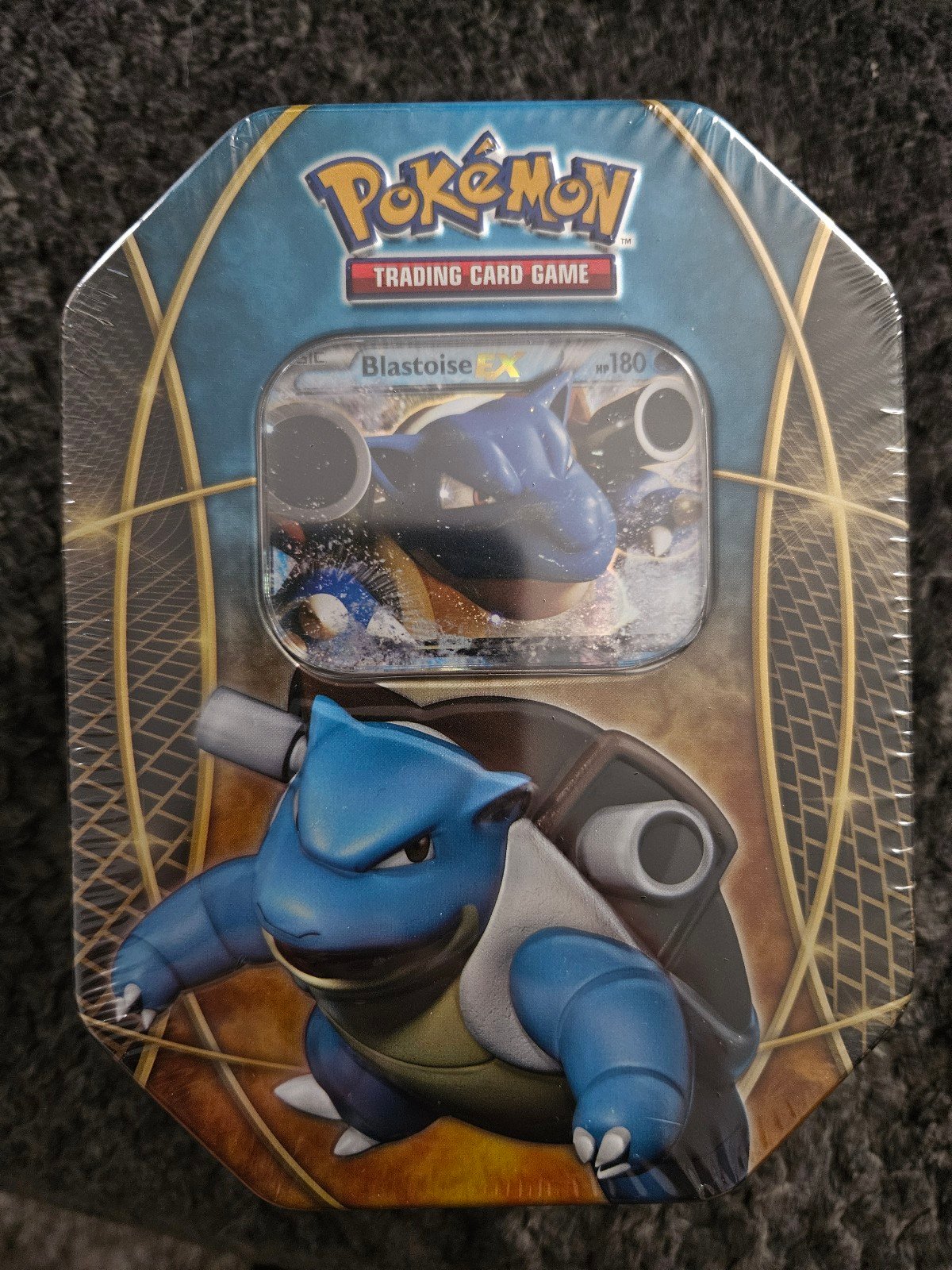 Pokemon SEALED Blastoise 2016 EX Power Trio Tin *FREE SHIPPING*