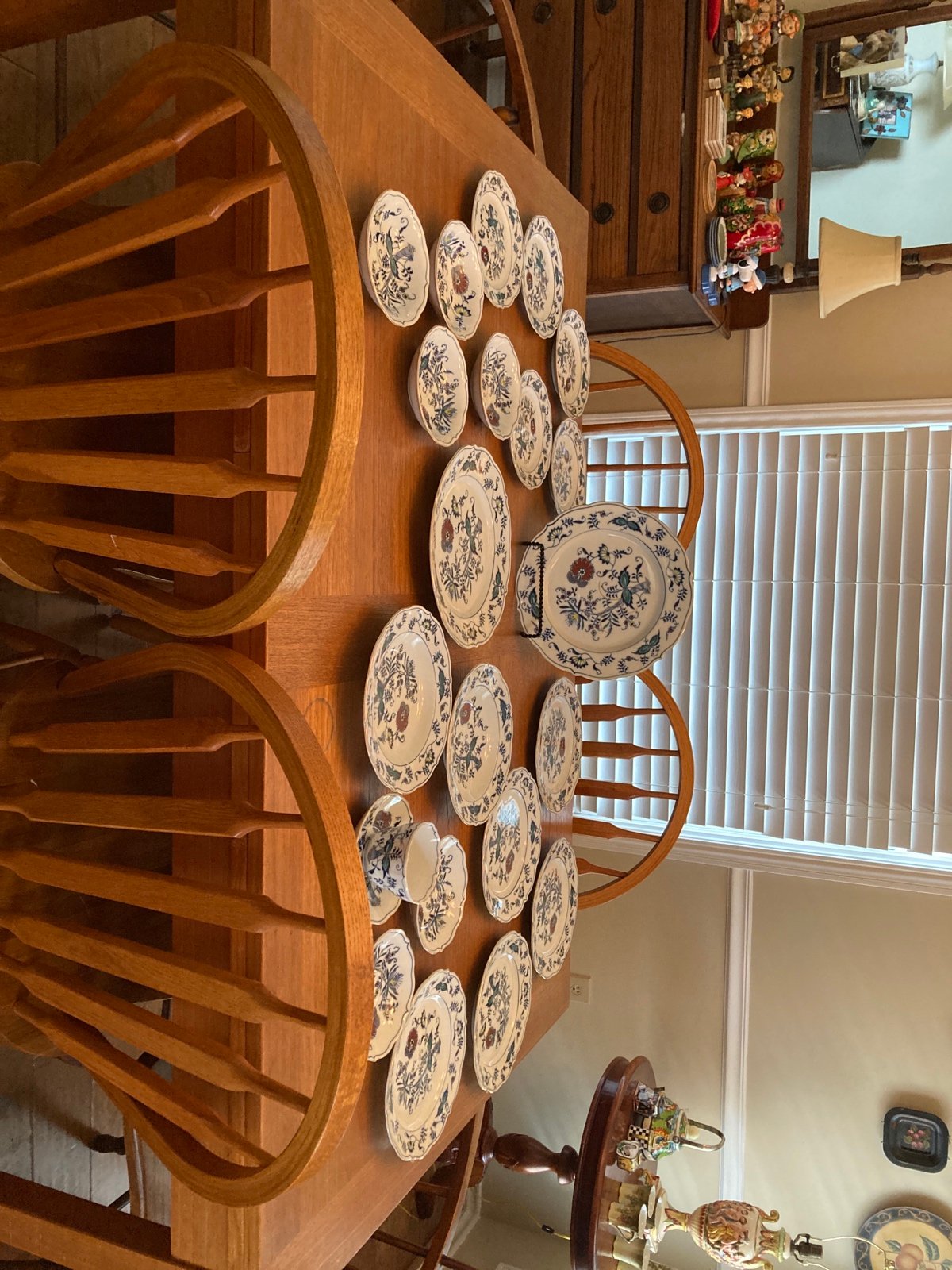 Blue Danube Scalloped, Gold Trim by Mascot