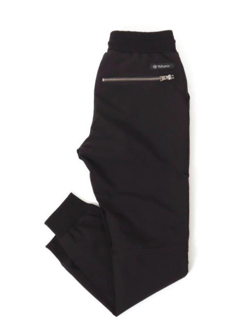 Volturno Brushback Biker Rib Pants Black