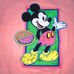 L VTG USA Disney Mickey Mouse Sport Neon Puff Paint Single Stitch Tee Shirt