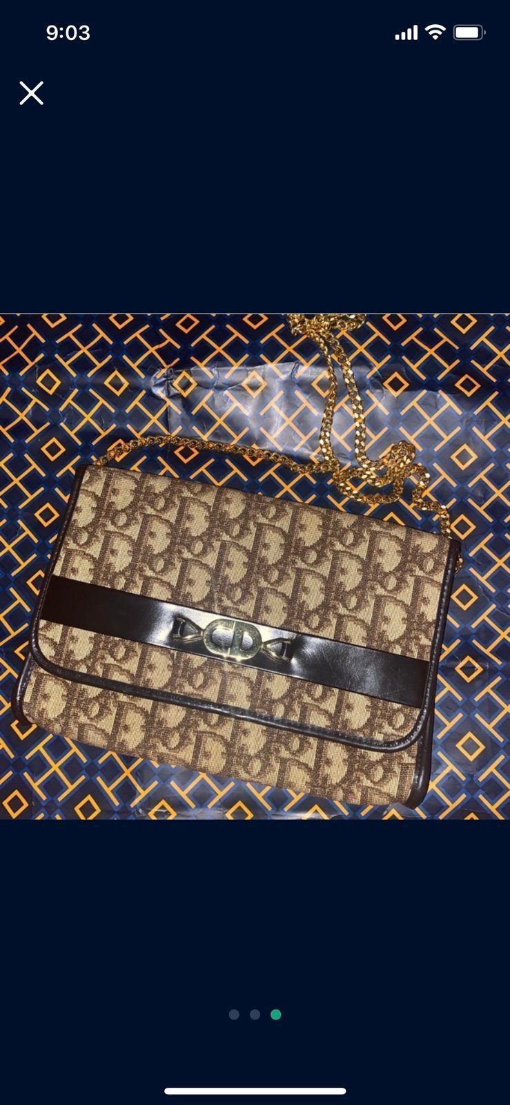 Vintage Christian Dior chain bag