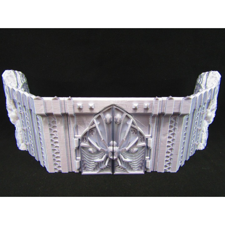 Small Fortress Walls Set Scatter Terrain Scenery 3D Printed Mini Miniature Model
