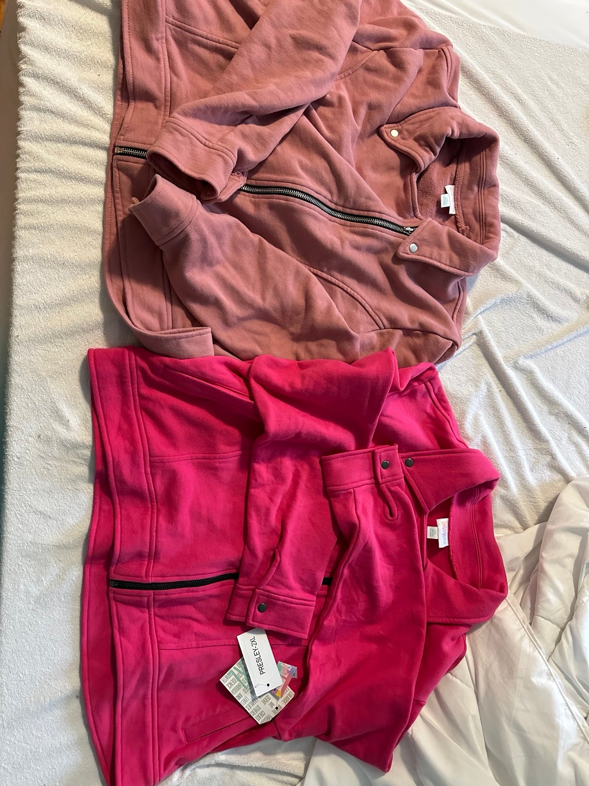 2 Lularoe Presley 2xl sweatshirt/jackets