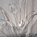 Vintage Glass serving/ cake plate with Roses 12 1/2in. Round.
