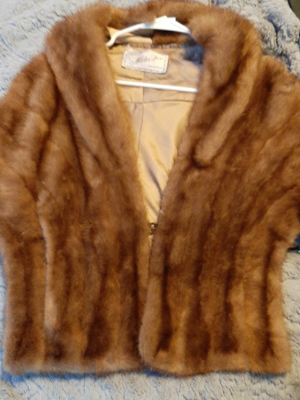 Real Mink Fur Shawl