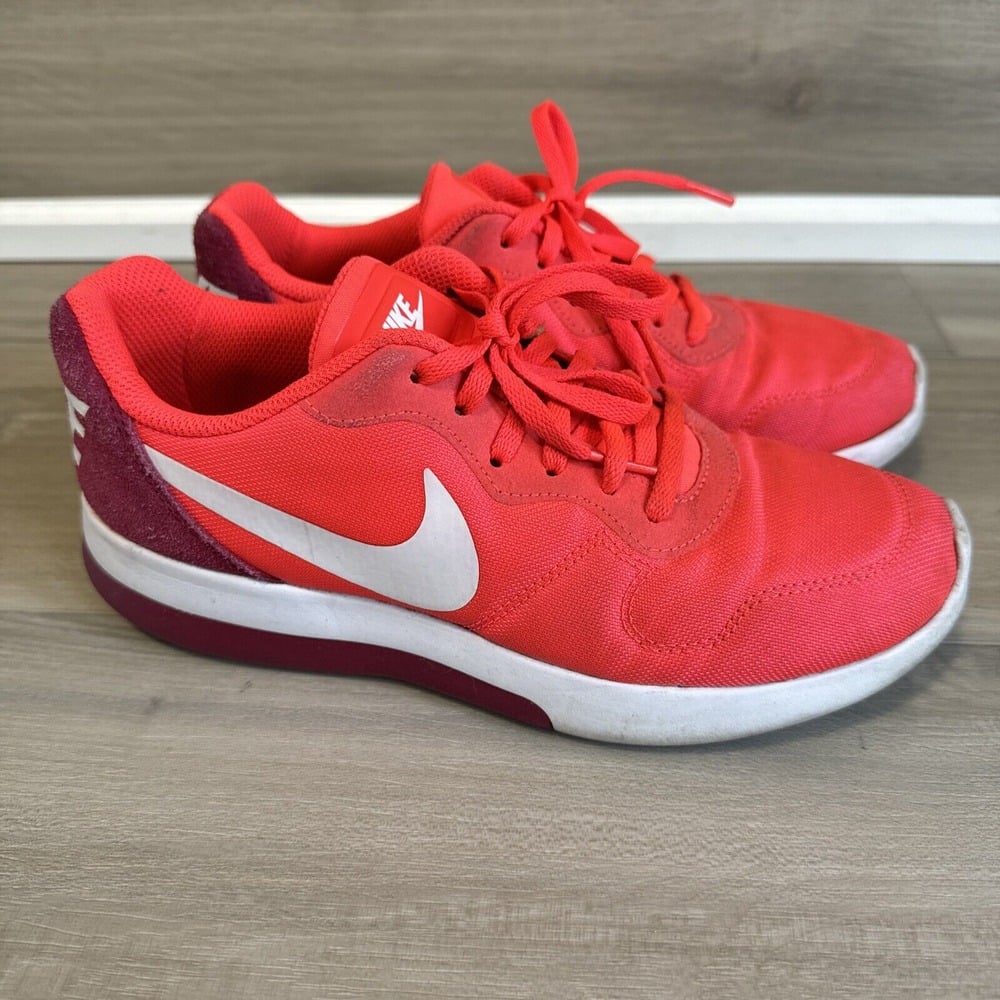 Womens NIKE MD RUNNER 2 LOW Orange Coral Maroon Trainers 844901 600 Size 7