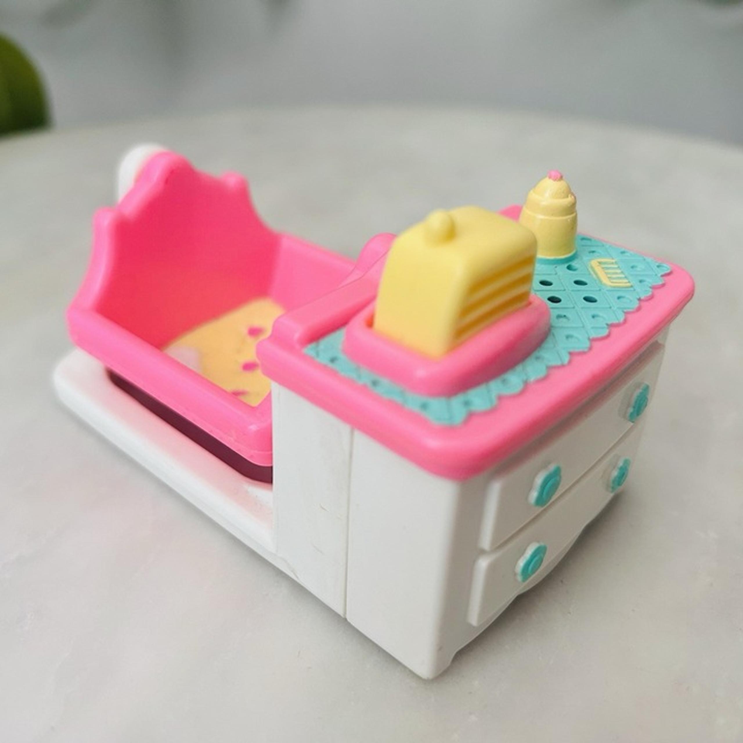Fisher Price Loving Family Sweet Sounds Musical Baby Cradle Crib Bed WORKS Sound