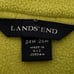 Lands’ End ZIP Fleece Neon Yellow Long Sleeves Soft Cozy Unisex Pullover Jacket