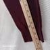 Perry Ellis Mens Long Sleeve Shirt V Neck Pima Cotton Burgundy Sz Large New