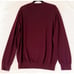 Perry Ellis Mens Long Sleeve Shirt V Neck Pima Cotton Burgundy Sz Large New