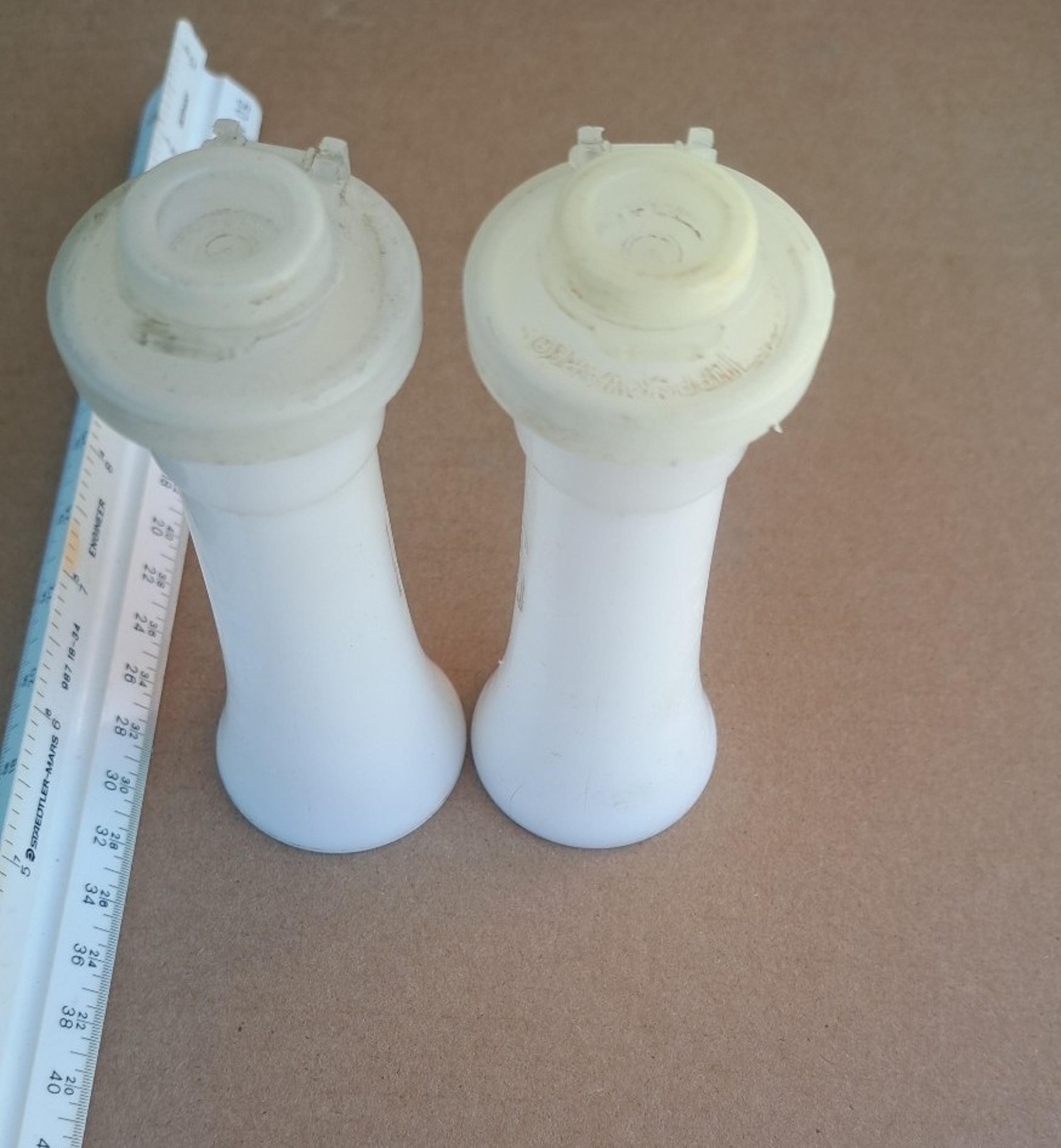 Salt and Pepper shakers - Vintage Tupperware - Petite Size - 4.5" USA Made!