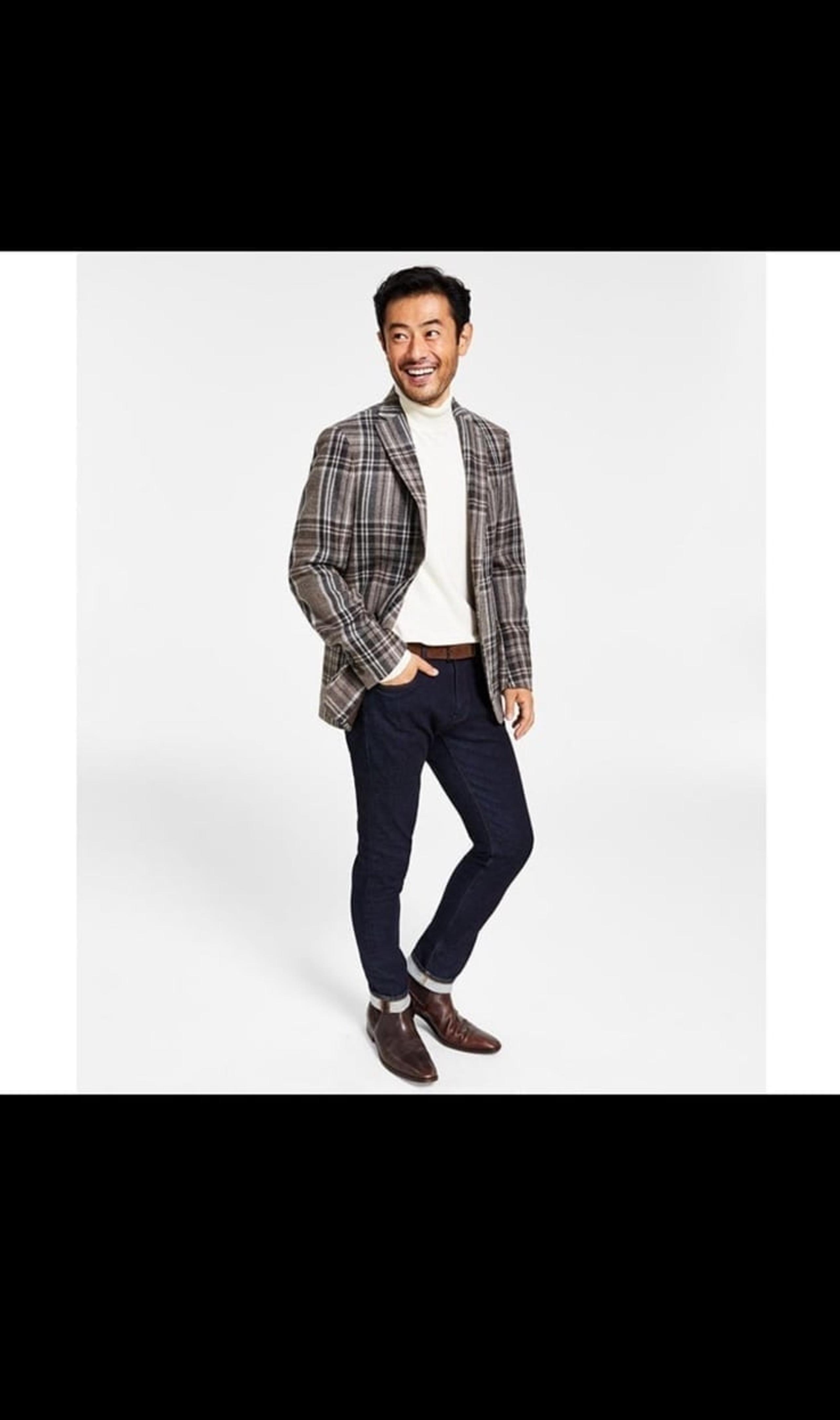 Lauren Ralph Lauren Men's Wool Classic-Fit Ultraflex Blazer Brown 42L MSRP: $375