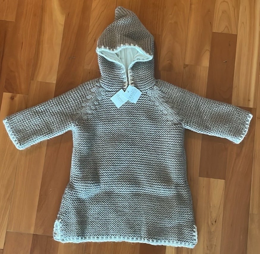 BONPOINT Baby Burnou alpaca wool hoodie - 18 Months