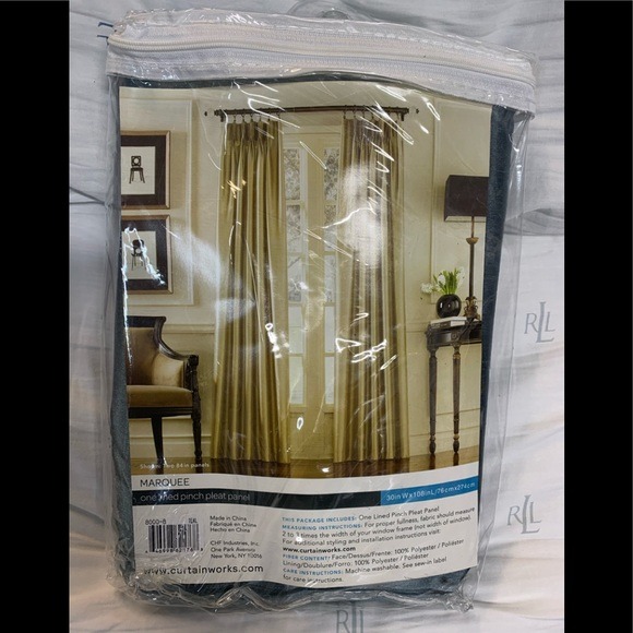 One Lined Pinch Pleated Panel 30W X108L