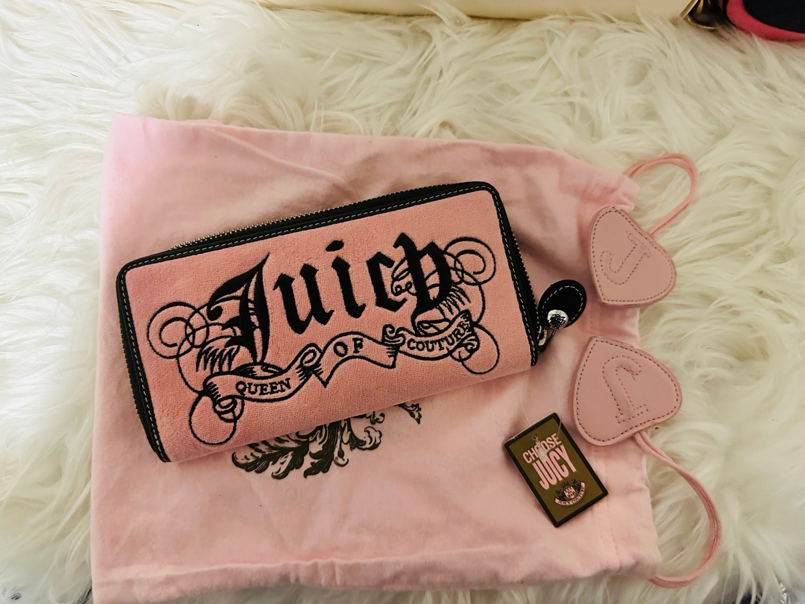 NWT Pink Juicy couture Y2K wallet