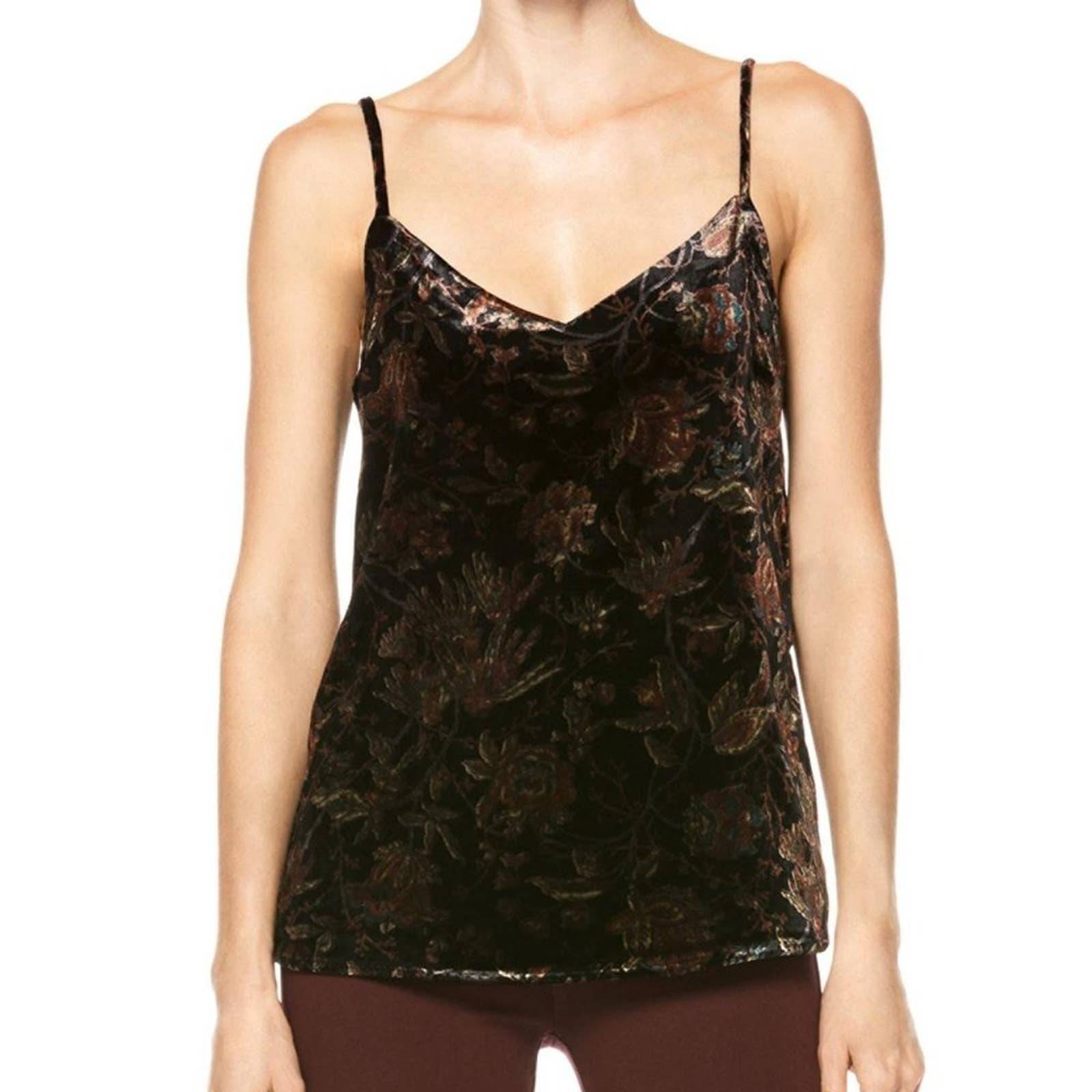 Paige Cicely Floral Velvet Cami XS NEW