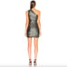 HANEY Valentina Sequin Gunmetal Mini Dress