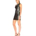 HANEY Valentina Sequin Gunmetal Mini Dress