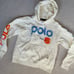 Polo by Ralph Lauren Cream Hoodie with Blue and Orange Accents