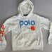 Polo by Ralph Lauren Cream Hoodie with Blue and Orange Accents