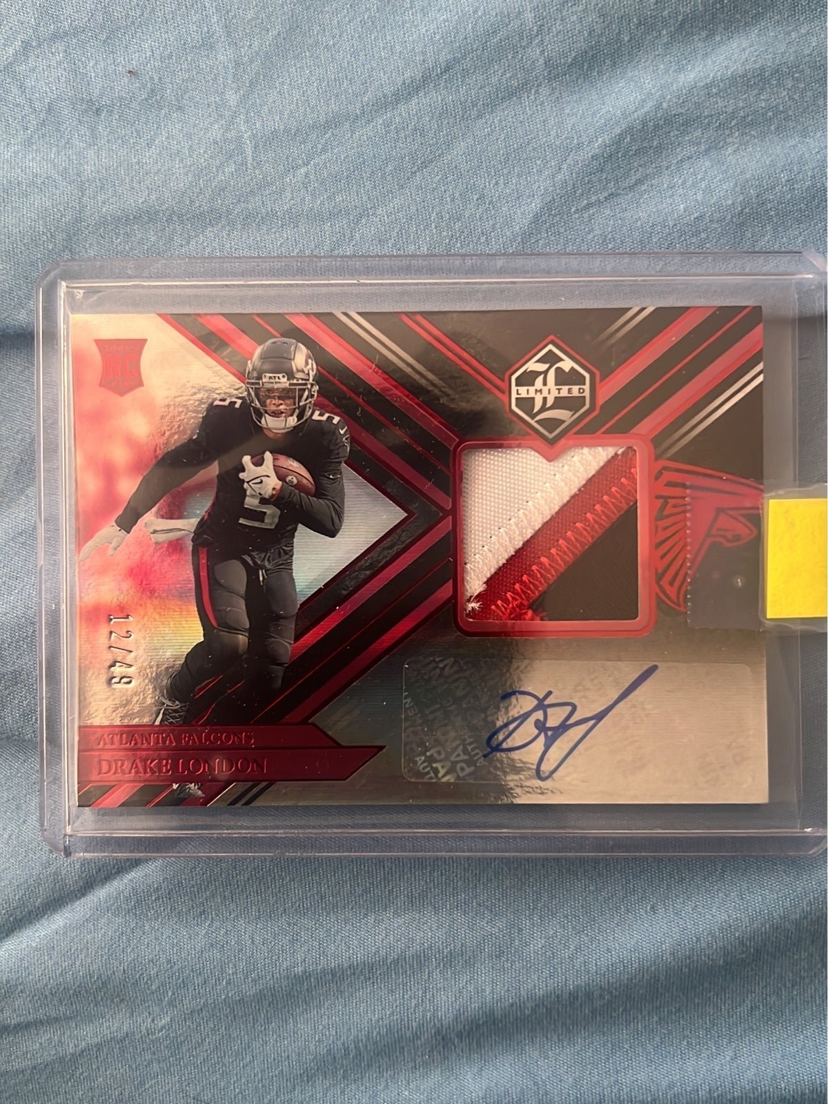 2022 Limited Drake London patch Auto #111 12/49