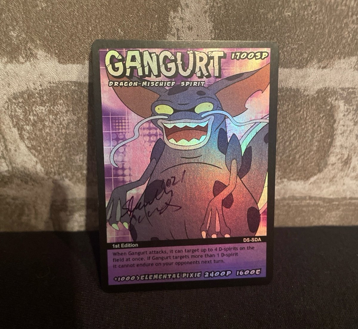 D-Spirits Pre-Kickstarter Sample Gangurt Holo *Autographed*